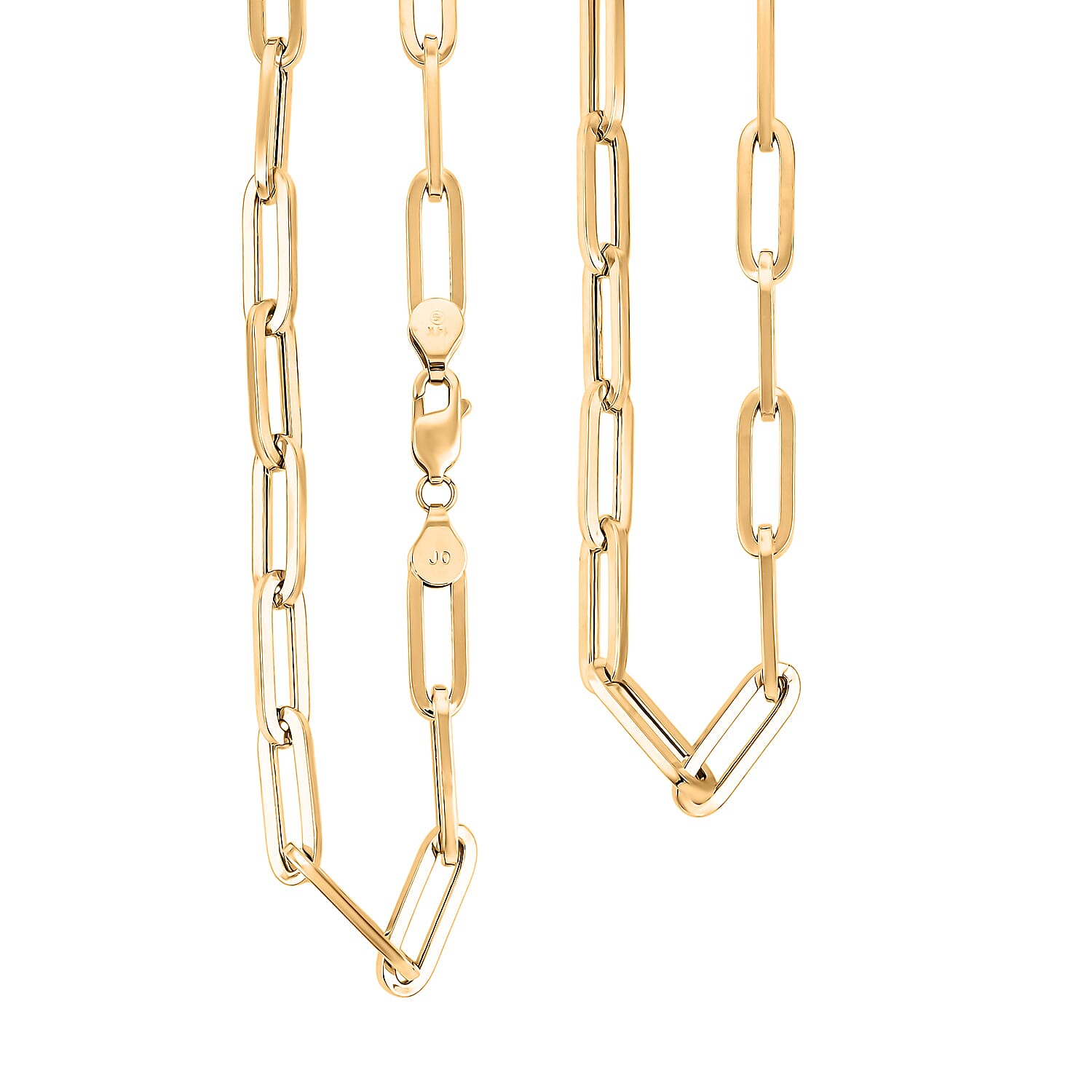 6mm Paperclip Chain Necklace in 10K Yellow Gold 17.10 Grams 22 Inches