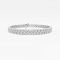 Luxuriant Lab Grown Diamond G SI 8.00 ctw Bracelet in Sterling Silver (7.25 In) - Sticky add to cart bar