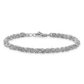 D'Joy Byzantine Chain Bracelet in Sterling Silver (6.50-7.25In) 7.30 Grams - Sticky add to cart bar