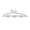 White Sapphire 3.85 ctw Bracelet in Sterling Silver (7.5-9.5In) - Sticky add to cart bar