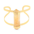 Double Terminated Citrine Adjustable Bracelet in Goldtone 50.00 ctw - Sticky add to cart bar