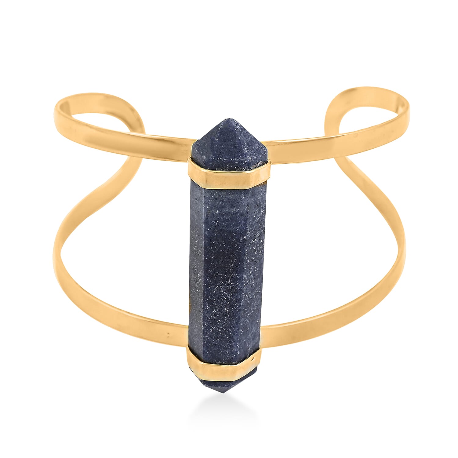 Double Terminated Citrine Adjustable Bracelet in Goldtone 50.00 ctw