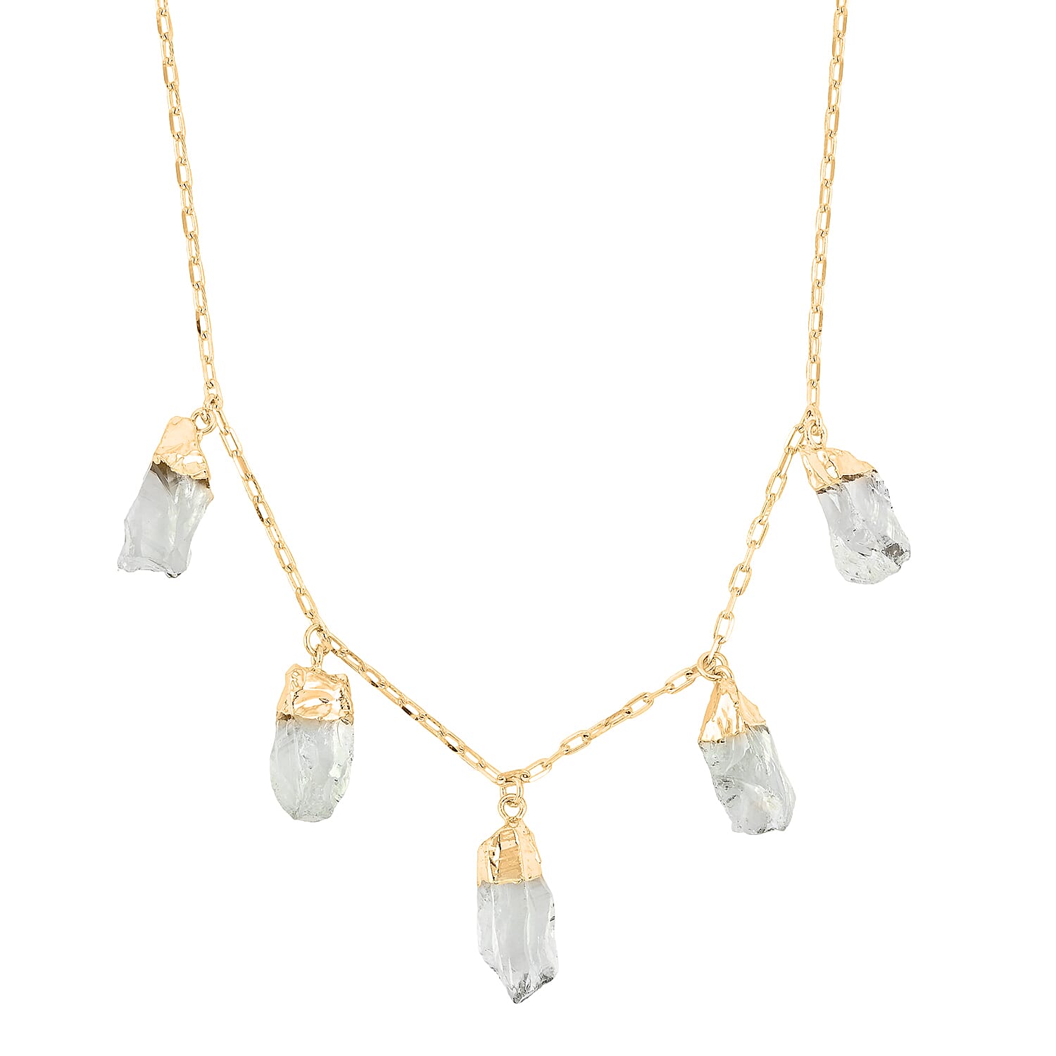 Brazilian Citrine Necklace in Goldtone (16-18 Inches) 33.50 ctw