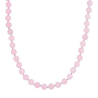 Pink Morganite Colour Quartxzite Necklace (Adjustable) in Stainless Steel 270.00 ctw