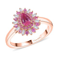 D’Joy Premium Mahenge Spinel, Multi Gemstone Ring in 18K Vermeil RG Over Sterling Silver (Size 10.0) 0.90 ctw - Sticky add to cart bar