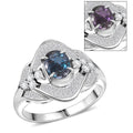 Chairman Vault Collection Certified & Appraised 900 Platinum AAAA Brazilian Alexandrite, Diamond (E-F, VS) (0.82 cts) Ring (Size 6.25) (7.40 g) 1.86 ctw - Sticky add to cart bar