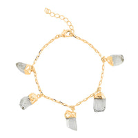 Brazilian Citrine Bracelet in Goldtone (7-8In) 34.00 ctw