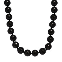 EverTrue Shungite Beaded Necklace in Platinum Bond 540.00 ctw (20 Inches)