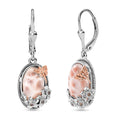 D’Joy Premium Natrolite and Natural Champagne Zircon 8.20 ctw Earrings in 18K Vermeil YG and Rhodium Over Sterling Silver - Sticky add to cart bar