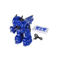 Blue T16 Smart Robo Dinosaur Toy with Remote Control (11.81"×5.12"×9.45") (Battery Not Included)