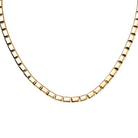 EverTrue Bronzella Collection Bar Link Chain Necklace in 18K YG Plated Bronze 18 Inches
