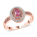 D’Joy Premium Mahenge Spinel, Multi Gemstone Ring in 18K Vermeil RG Over Sterling Silver (Size 10.0) 0.80 ctw - Sticky add to cart bar