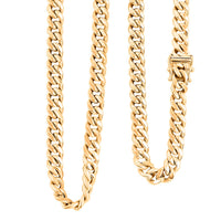 6.7mm Miami Cuban Chain Necklace in 10K Yellow Gold 20.4 Grams 19.40 Inches
