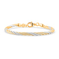 Italian 14K YG and Rhodium Over Sterling Silver Chain Bracelet (7.25 In) (8.4 g) - Sticky add to cart bar