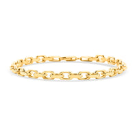Italian 14K YG Over Sterling Silver Chain Bracelet (7.50 In) (10.56 g)