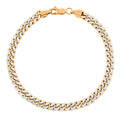 Italian 14K YG Over and Sterling Silver Chain Bracelet (8.00 In) (14.52 g) - Sticky add to cart bar