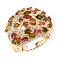 GP Multi Gemstone Tree of Life Ring in Sterling Silver - Sticky add to cart bar