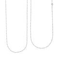 Sterling Silver Singapore Necklace 24 Inches 2.30 Grams - Sticky add to cart bar