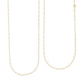 14K Yellow Gold Over Sterling Silver Singapore Necklace 24 Inches 2.30 Grams - Sticky add to cart bar