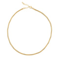 Italian Chain Necklace in 14K Yellow Gold Over Sterling Silver 17 Inches 18.8 Grams - Sticky add to cart bar