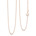 Italian Brillantina Chain Necklace in 14K Rose Gold Over Sterling Silver 2.09 Grams 20 Inches - Sticky add to cart bar