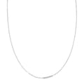 Italian Rhodium Over Sterling Silver Diamond-cut Rock Chain Necklace (20 Inches) (3.22 g) - Sticky add to cart bar