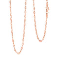 Italian Brillucci Chain Necklace in 14K Rose Gold Over Sterling Silver 4.84 Grams 20 Inches - Sticky add to cart bar