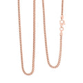 Italian Box Chain Necklace in 14K Rose Gold Over Sterling Silver 8.96 Grams 20 Inches - Sticky add to cart bar