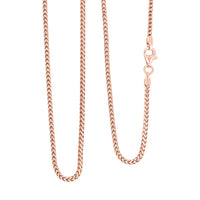 Italian Box Chain Necklace in 14K Rose Gold Over Sterling Silver 8.96 Grams 20 Inches