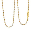 Italian Rope Chain Necklace in 14K YG Over and Sterling Silver 9.03 Grams 20 Inches - Sticky add to cart bar