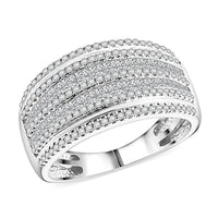 14K White Gold White Diamond Ring (Size 6.0) (5 g) 1.00 ctw