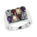 EverTrue African Amethyst Ring in Stainless Steel (Size 10.0) 3.50 ctw - Sticky add to cart bar