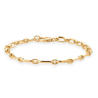 D'Joy Anchor Chain Bracelet in 18K Vermeil Yellow Gold Over Sterling Silver (7.25 In) 6.5 Grams