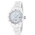 Closeout Toywatch Mother of Pearl White Ceramic Automatic 41mm Watch - Sticky add to cart bar
