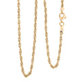Italian Fancy Link Chain Necklace in 14K Yellow Gold Over Sterling Silver 10.08 Grams 20 Inches - Sticky add to cart bar