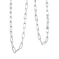Italian Paper Clip Chain Necklace in Sterling Silver 14.94 Grams 20 Inches - Sticky add to cart bar