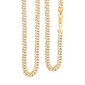 Italian Curb Chain Necklace in 14K YG Over and Sterling Silver 34.3 Grams 22 Inches - Sticky add to cart bar