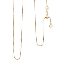 Italian Rope Chain Necklace in 14K Yellow Gold Over Sterling Silver 3.51 Grams 22 Inches