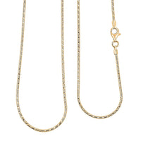 Italian Snake Chain Necklace in 14K Yellow Gold Over Sterling Silver 9.87 Grams 24 Inches