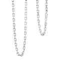 Italian Classy Link Chain Necklace in Rhodium Over Sterling Silver 34.19 Grams 24 Inches - Sticky add to cart bar