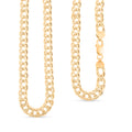 Italian Cuban Link Chain Necklace in 14K Yellow Gold Over Sterling Silver 49.28 Grams 24 Inches - Sticky add to cart bar