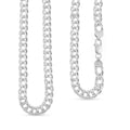 Italian Cuban Link Chain Necklace in Sterling Silver 49.04 Grams 24 Inches - Sticky add to cart bar