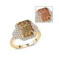 Luxoro 10K Yellow Gold AAA Turkizite, Diamond (G-H, I2) (0.51 cts) Ring (Size 10.0) 4.50 ctw - Sticky add to cart bar