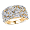 Luxuriant Lab Grown Diamond (G-H, SI) Ring in 18K Vermeil YG Over Sterling Silver (Size 10.0) 2.00 ctw - Sticky add to cart bar