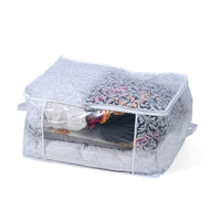 Livmore Set of 5 White, Blue and Black Non-Woven Storage Bag (23.6"x17.7"x11.8")