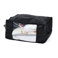 Livmore Set of 5 White, Blue and Black Non-Woven Storage Bag (23.6"x17.7"x11.8")