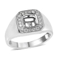 Luxuriant 950 Platinum Diamond (VS) Mounting Ring (Size 10) 0.34 ctw - Sticky add to cart bar