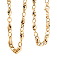 Embrace Link Chain Necklace in 10K Yellow Gold 6.85 Grams 20 Inches