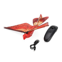 Livmore Red Bionic Remote Control Bird Aircraft Toy (8.66"×2.76"×10.63")