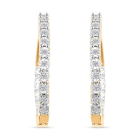 Diamond (I2) Earrings in 14K YG Over Sterling Silver 0.25 ctw